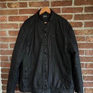 Buckle Black Quilted Jacket.  Size XL. Mens